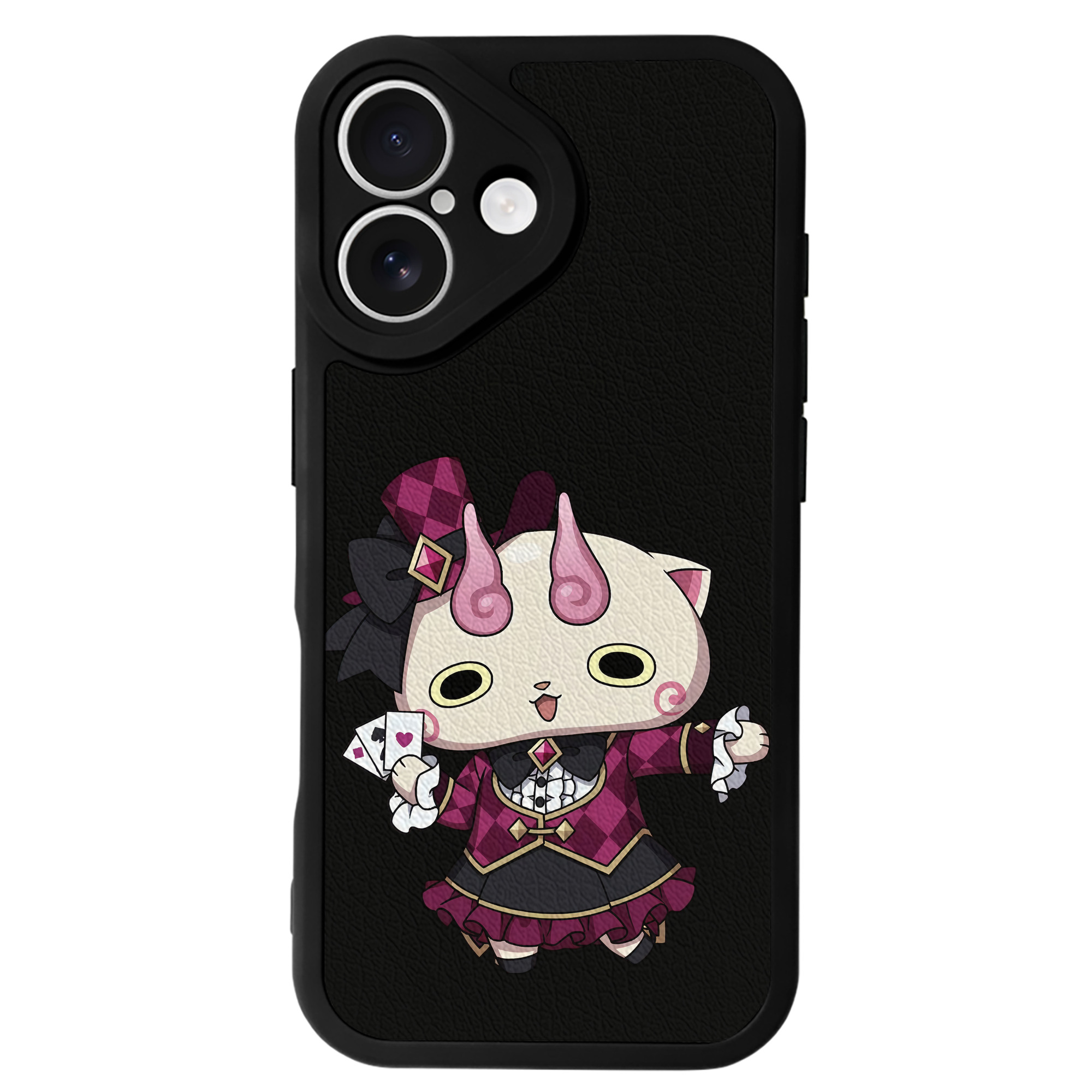 （画像用） 妖怪ウォッチ Yo-kai Watch 【iPhone 16シリーズ対応】シリコンスマホケース（レザー調） 材質：シリコン